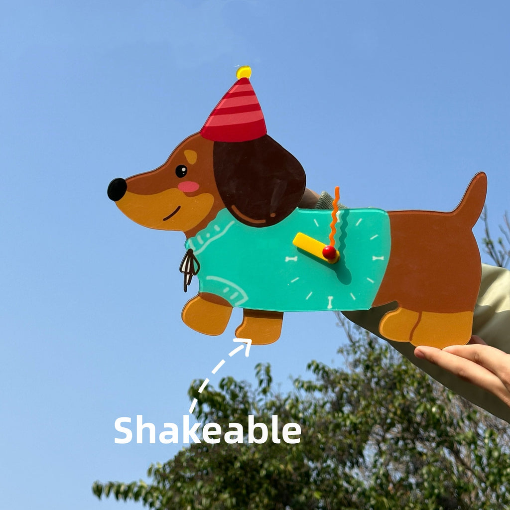 Playful Doggy Wall Clock