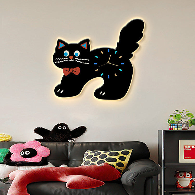 Cat Shaped Wall Clock
