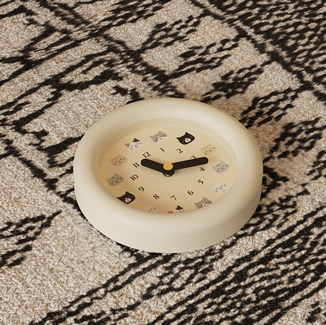 Cute Cat Wall Clock