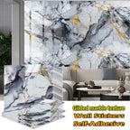 Marble Gold-Vein Wall Tile Sticker Set with 30 cm Panels, Four Colors and 50- or 100-Piece Packs