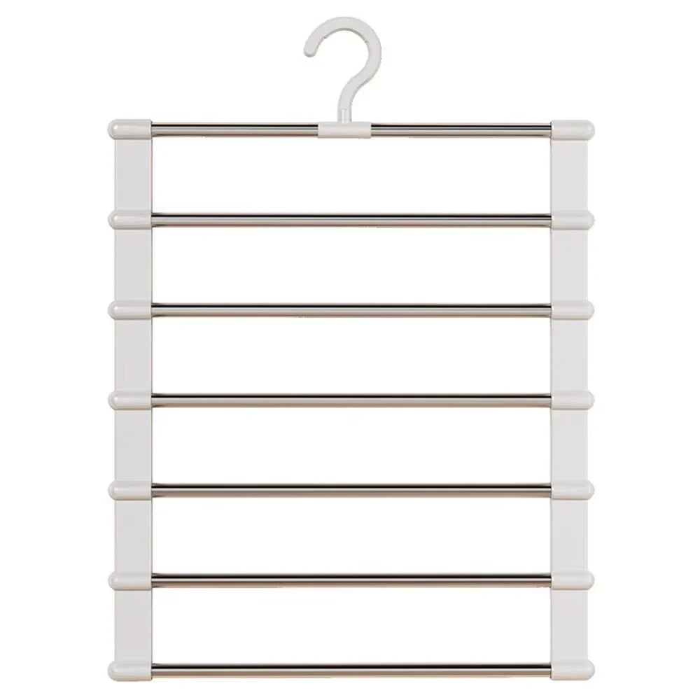 Multi-Layer Pants Hanger – Space-Saving Foldable Trouser Organizer